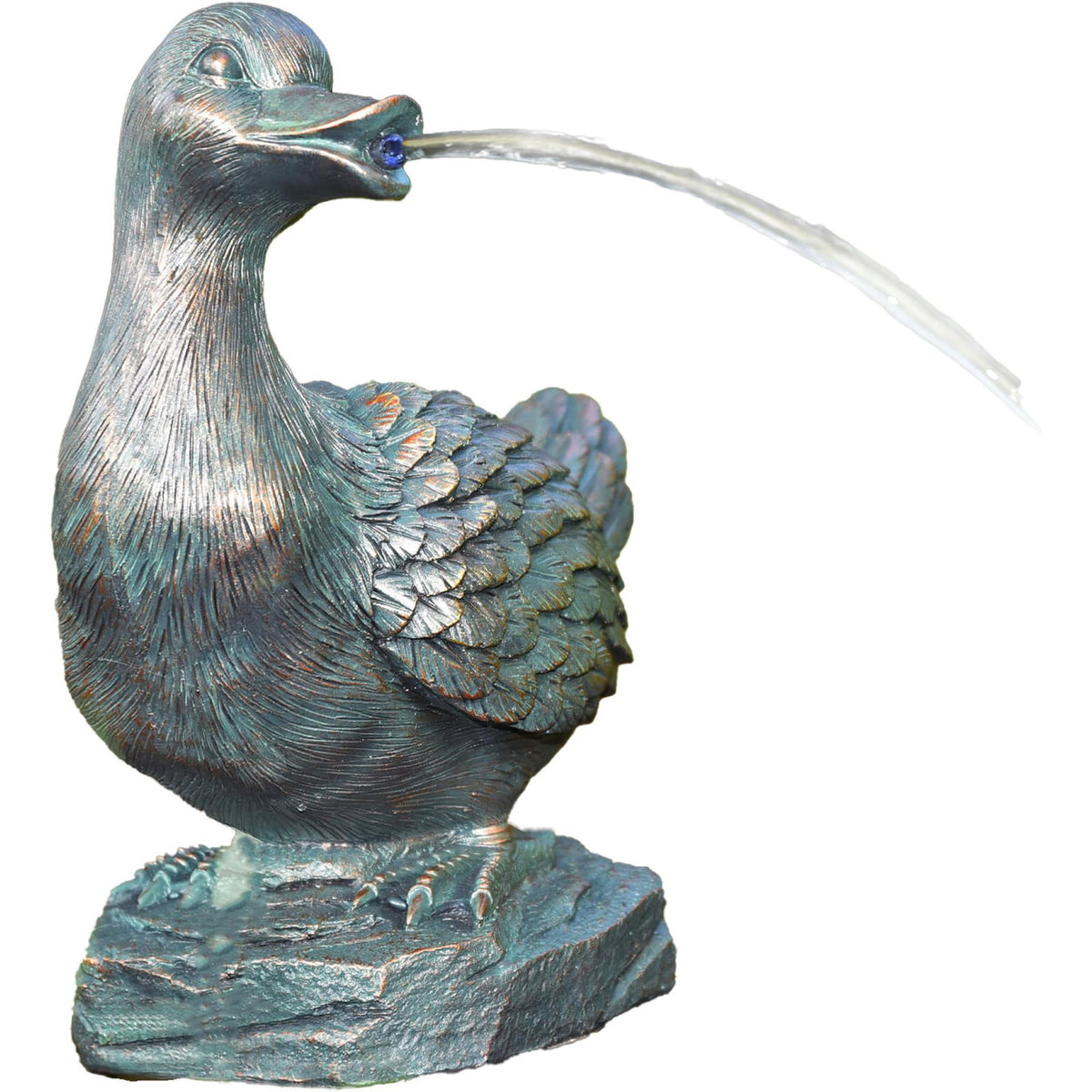 Gargouille canard Heissner bronze – 25 × 15 × 30 cm
