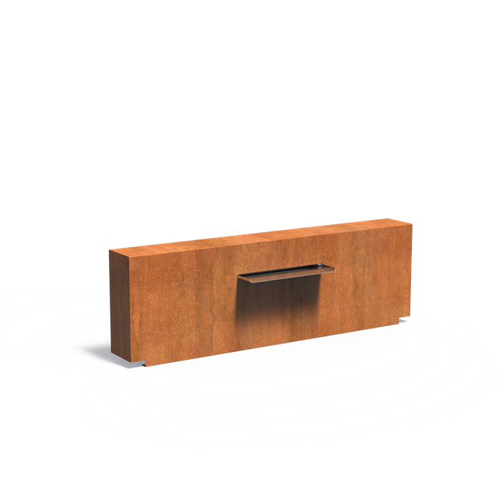 Mur d'eau Cascade pour bassin en acier corten - Aquigarden