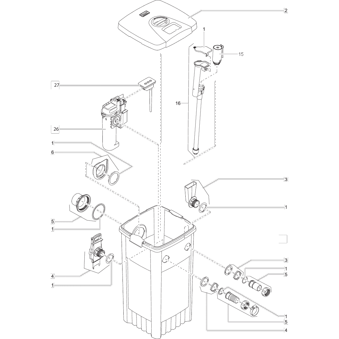 Oase Living Water Pièces détachées pour FiltoMatic CWS 14000