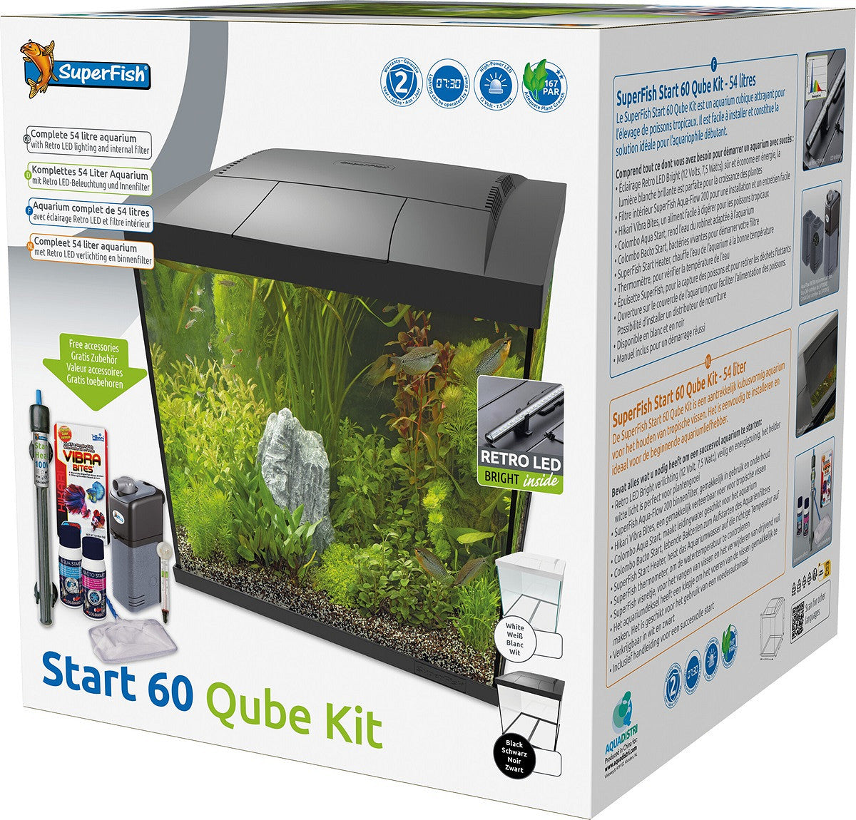 SuperFish START 60 Qube 54 L noir — emballage