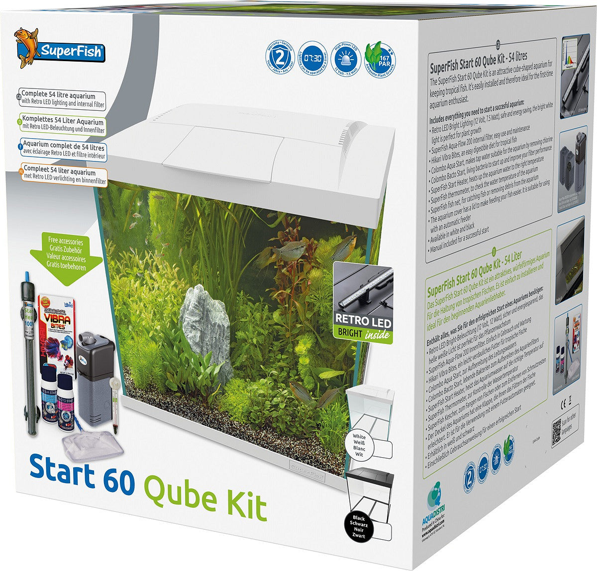 SuperFish START 60 Qube 54 L blanc — emballage