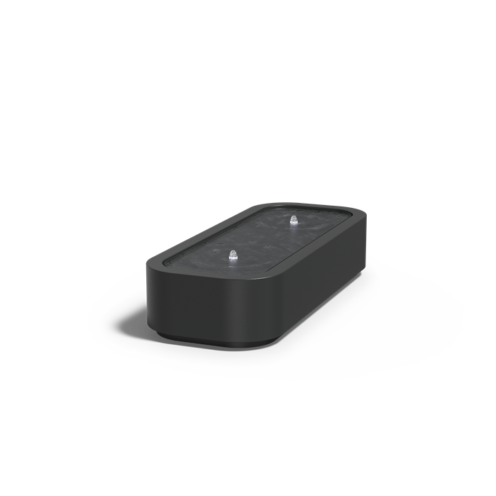 Table d'eau Riviera en aluminium anthracite - finition haut de gamme - Aquigarden