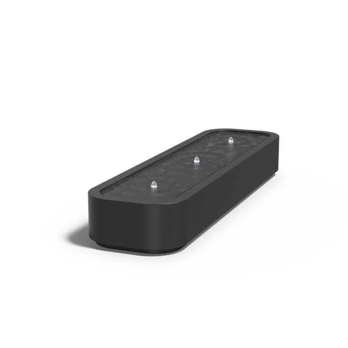 Table d'eau Riviera en aluminium anthracite - finition haut de gamme - Aquigarden