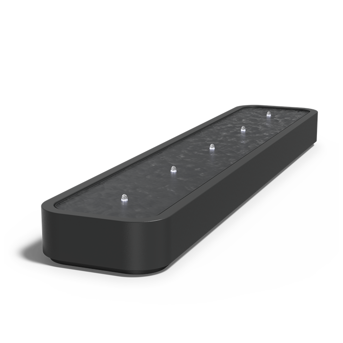 Table d'eau Riviera en aluminium anthracite - finition haut de gamme - Aquigarden