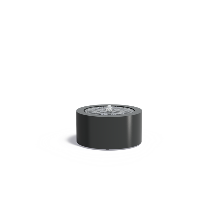 Table d'eau ronde Lagune en aluminium anthracite - Aquigarden