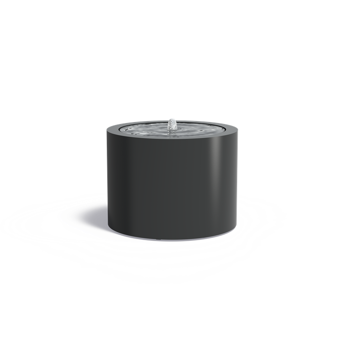 Table d'eau ronde Lagune en aluminium anthracite - Aquigarden