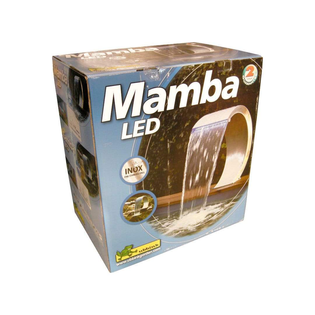 Ubbink Lame d'eau Mamba Led - cascade Etang & Piscine - Inox 316L - Lame d'eau pour piscine 8711465044592 7504459