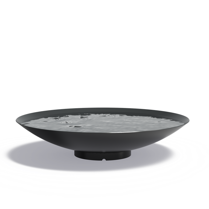 Vasque d'eau ronde Orbe anthracite en acier laqué - Aquigarden
