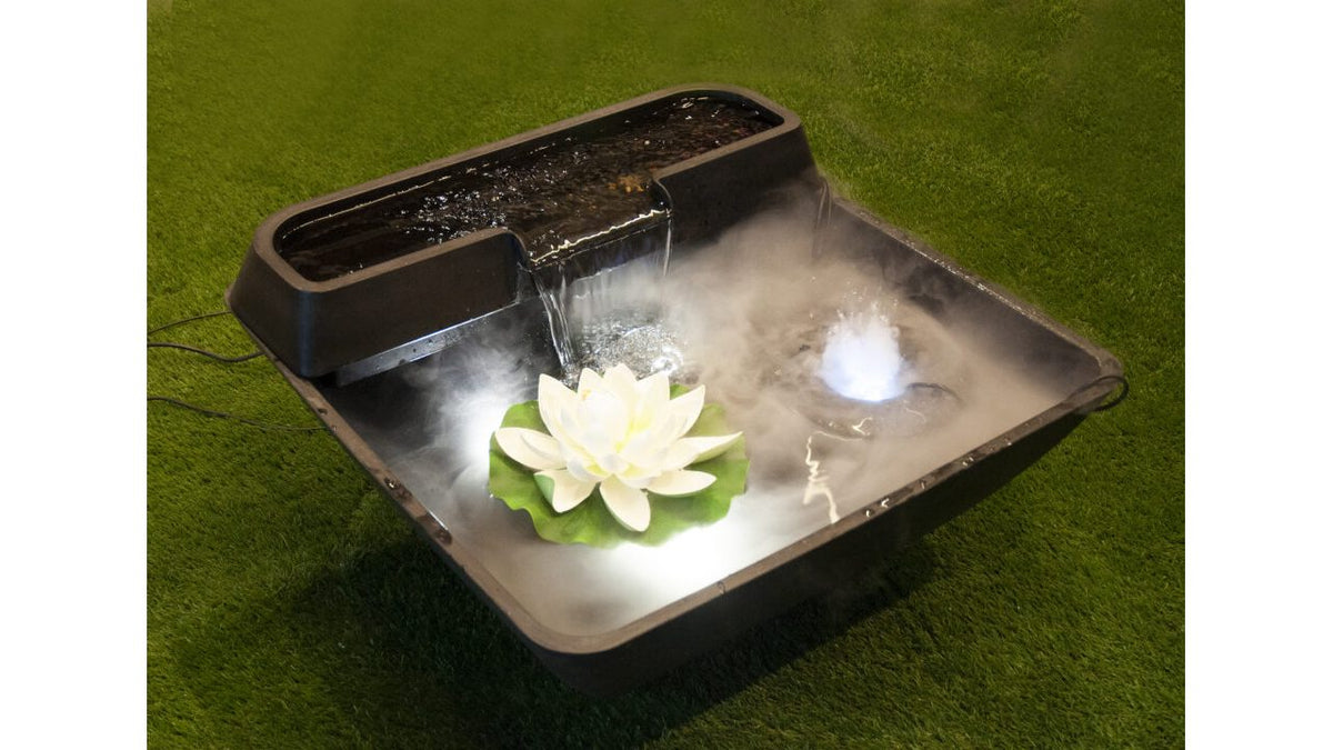 Bassin décoratif Fountain Pond Waterfall carré 75x35 cm - Velda