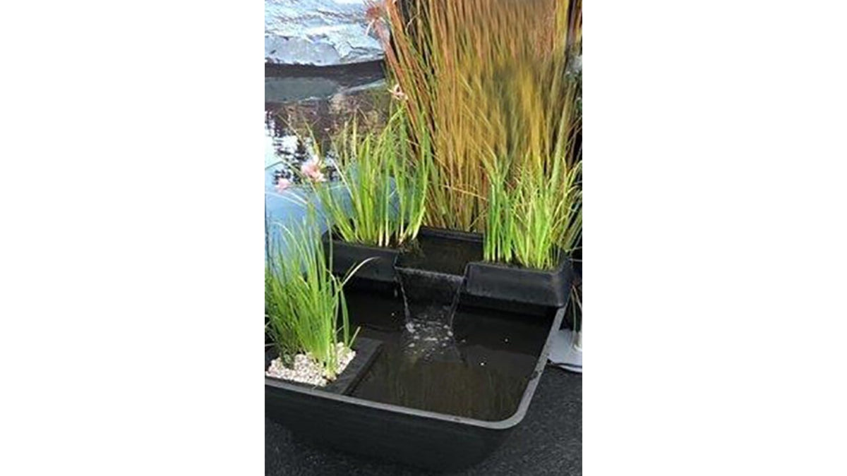 Bassin décoratif Fountain Pond Waterfall carré 75x35 cm - Velda