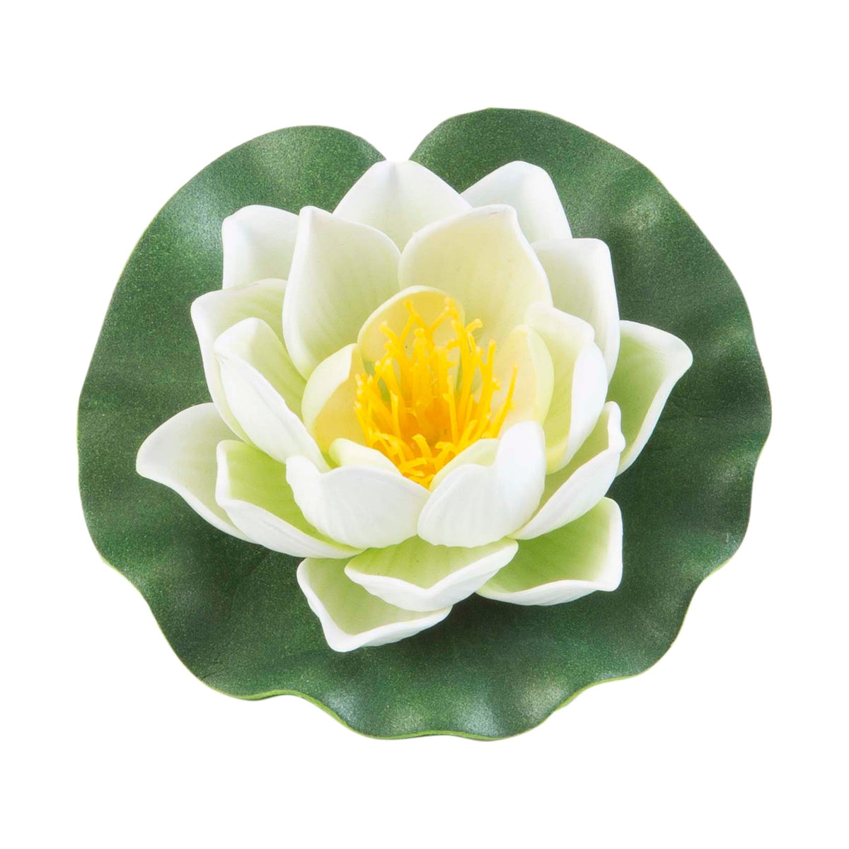Lotus flottant en mousse jaune 10 cm - Velda