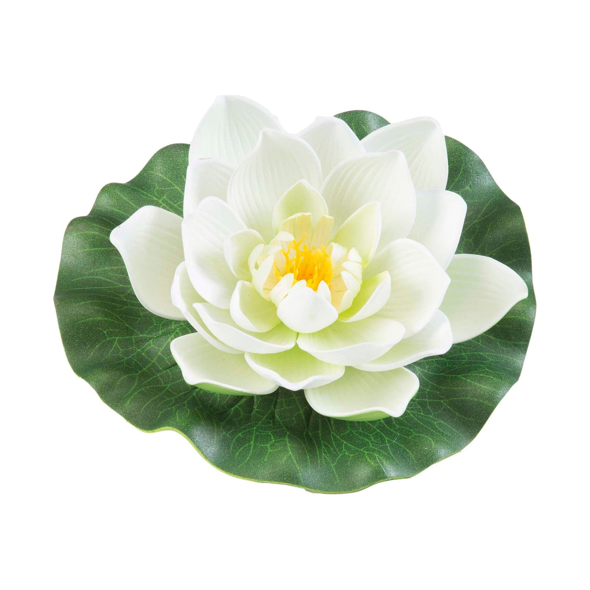 Lotus flottant en mousse orange 17 cm - Velda