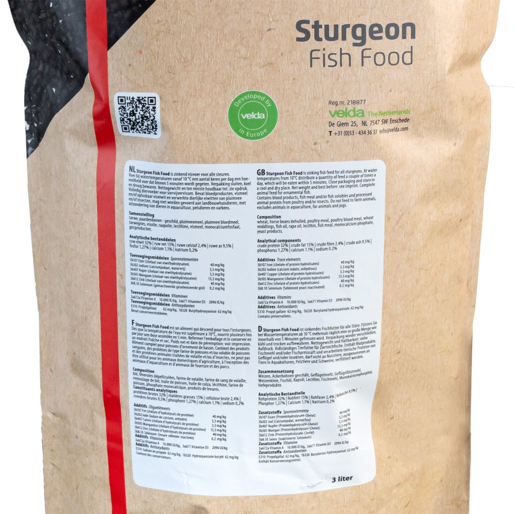 Nourriture pour poissons Sturgeon Fish Food 3000 ml - Velda