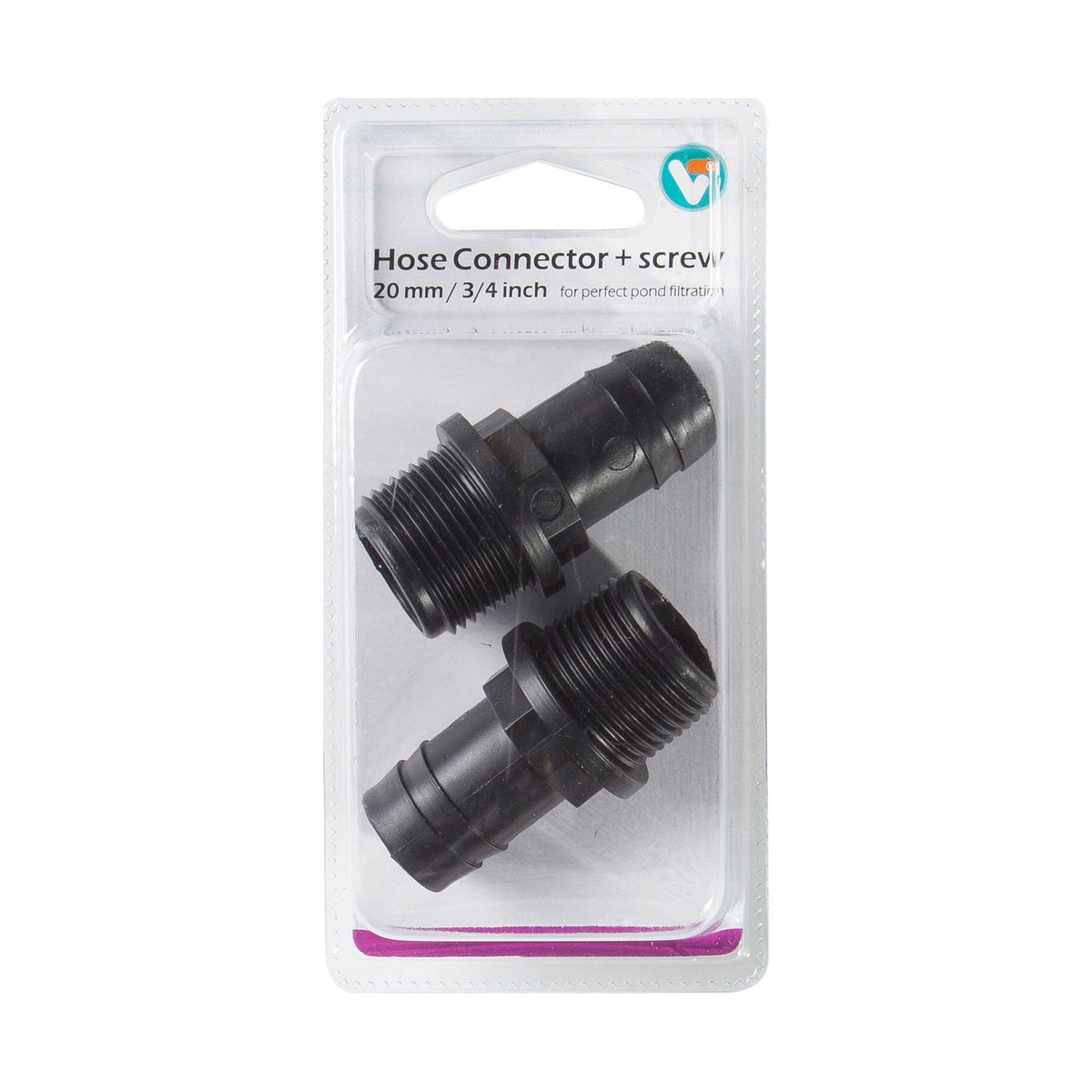 Raccord de tuyau + filetage 20 mm 3/4 pouce - Velda