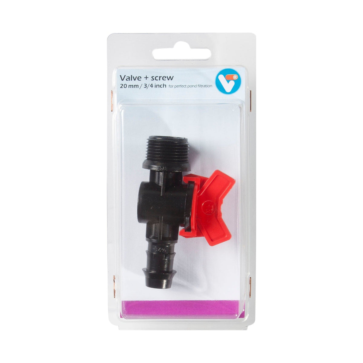 Vanne + filetage 25 mm 3/4 pouce - Velda