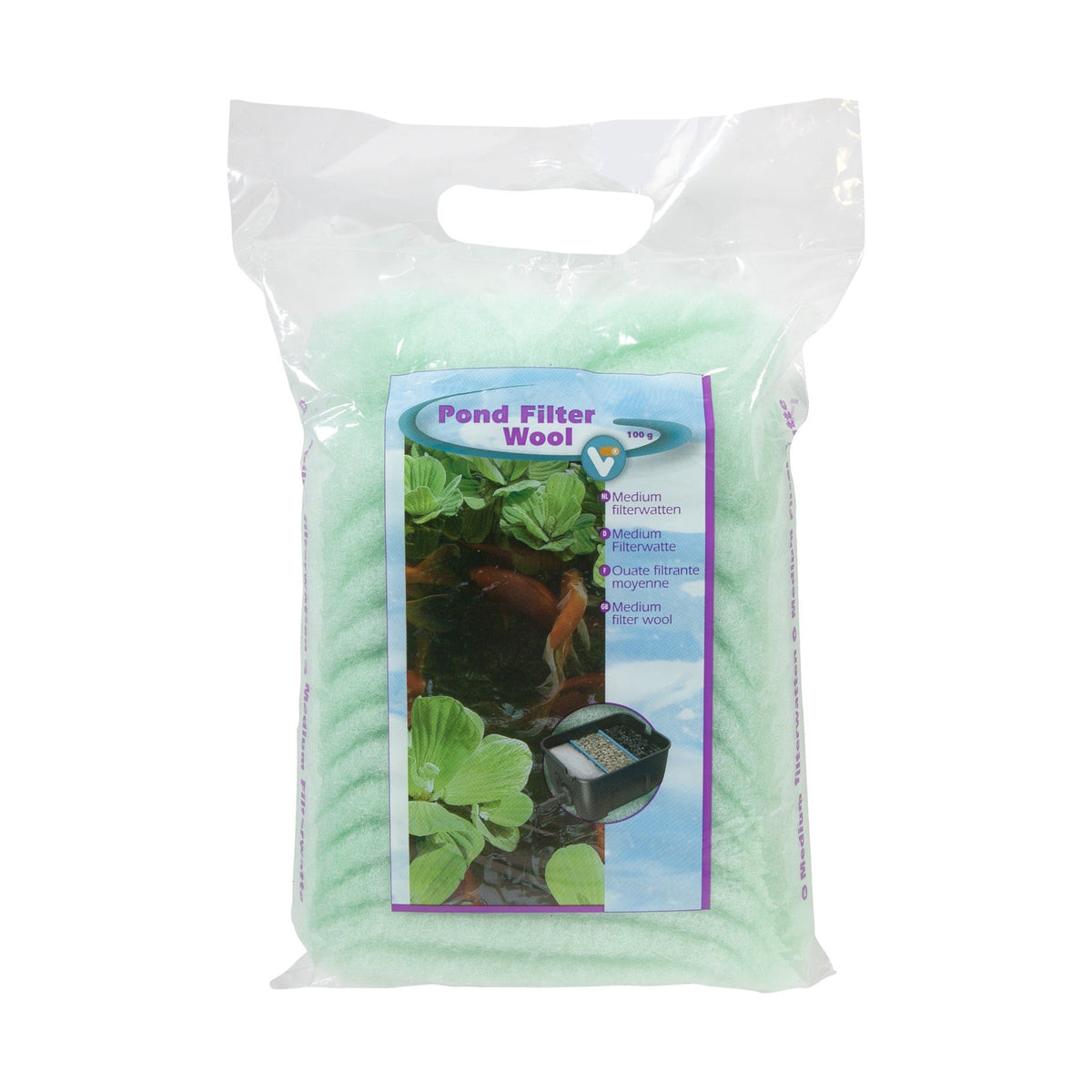 Pond Filter Wool vert 100 g - Velda