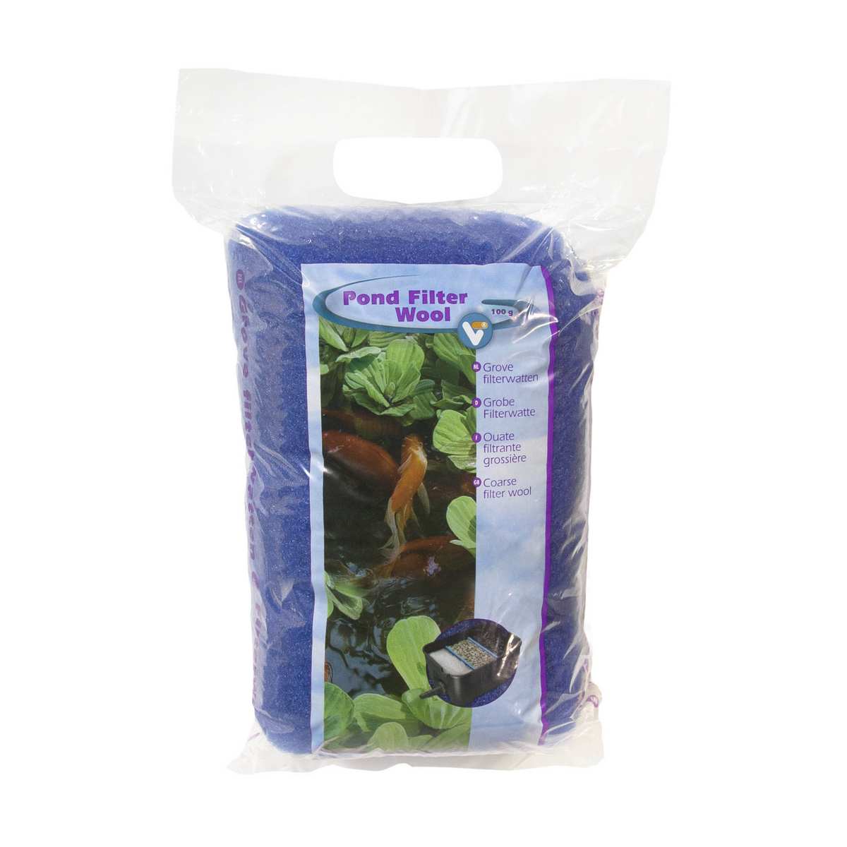 Ouate filtrante Pond Filter Wool bleu 100 g - Velda