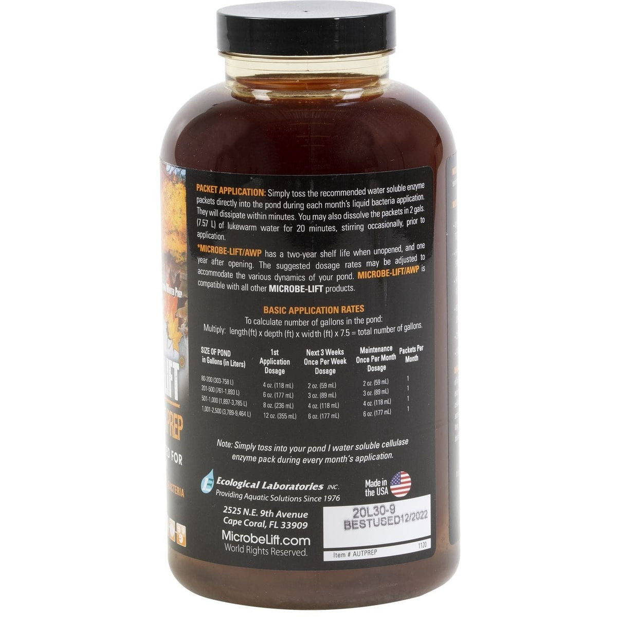 Aquaforte Bactéries Microbe-Lift Automne/hiver 1 litre - Formule spéciale pour l'automne et l'hiver 97121562647 SC783
