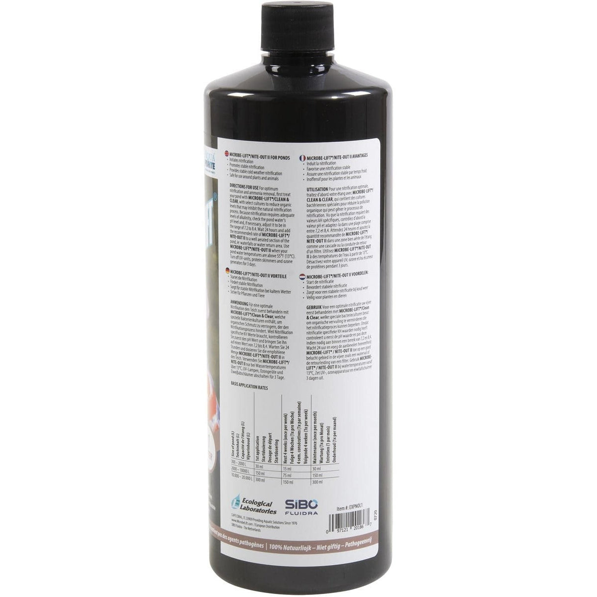 Aquaforte Traitements de l'eau Microbe-Lift Nite-out 1 litre 97121201867 SC766