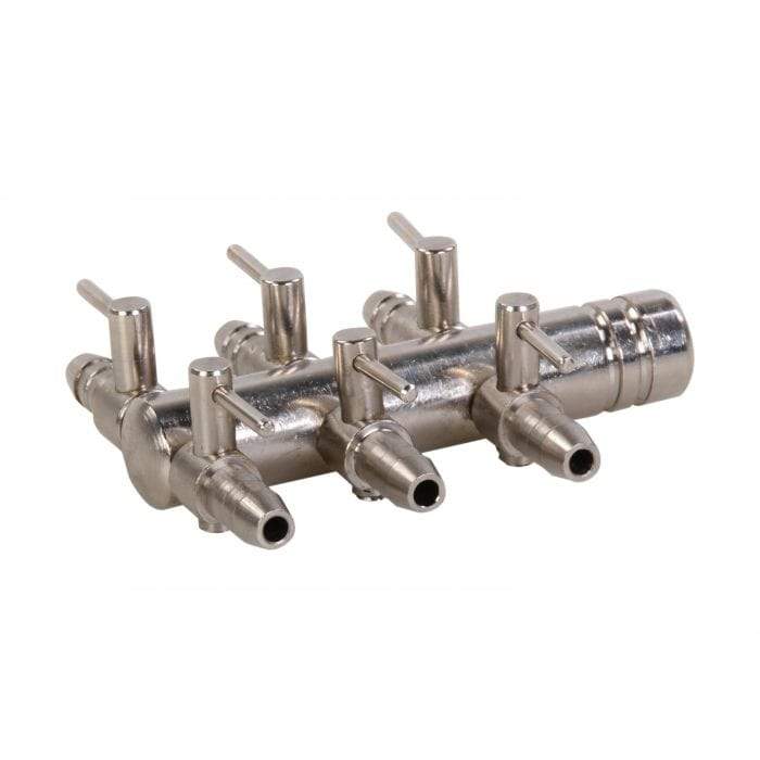 Aquaforte Robinets pour pompe à air Vanne pour pompe à air 9mm - 4/6/8 voies - Aquaforte
