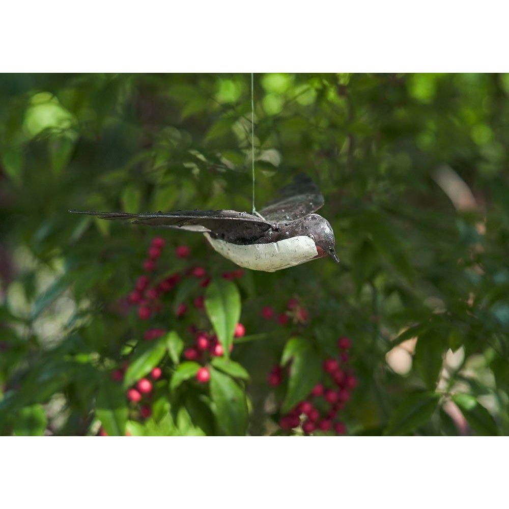 Arrosoir & Persil Hirondelle en vol - Oiseau décoratif en métal recyclé 11300