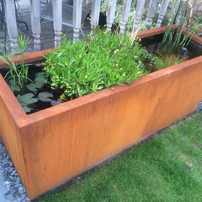Foudebassin.com Bassins préformés Bassin en acier corten 300 x 150 x 40CM VC5.1