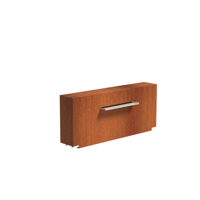 Foudebassin.com Bassins préformés Bassin + Lame d'eau (150x25x60CM) 60CM avec pompe Bassin en acier corten 300 x 150 x 40CM VC5.1+VCM1.4.600