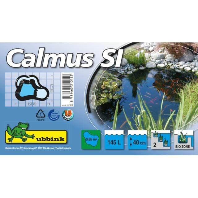 FOUDEBASSIN.COM UBBINK CALMUS SI - bassin préformé - HDPE, surface 0,85 m², profondeur max 40 cm, volume d'eau 145 l - H40 x 120 x 90 cm 8711465310123 1311012