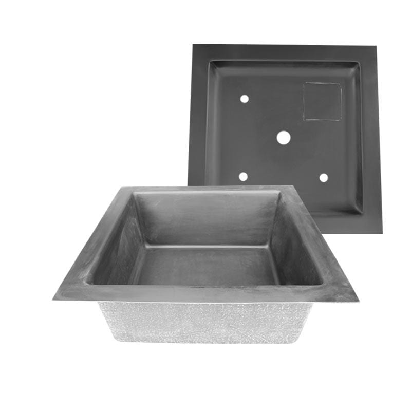 Foudebassin.com Bassins préformés PACK Bac de fontaine + couvercle 110 x 110 x 32CM - Polyester AQ2115-FB