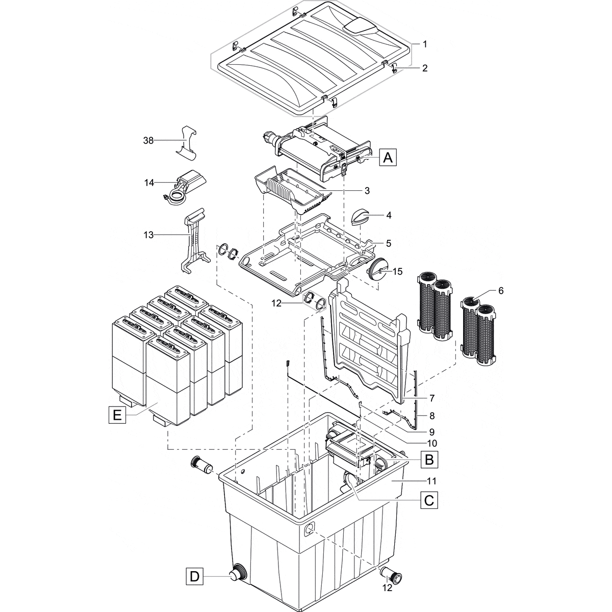 Oase Living Water Pièces détachées pour BioTec ScreenMatic² 90000